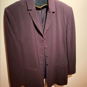 VTG 90s Lord & Taylor double breasted plum blazer